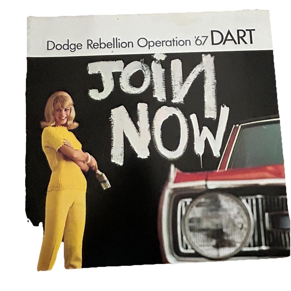1967 Dodge Dart Original Dealer Sales Brochure Dodge Rebellion Operation 67